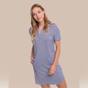 Southern Tide Women's Kamryn brrr Navy Gingham Dress